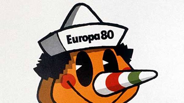 Das erste EM-Maskottchen hat sein Vorbild in der Märchenwelt. 1980 in Italien wird "Pinocchio" zum Zeichen des Turniers