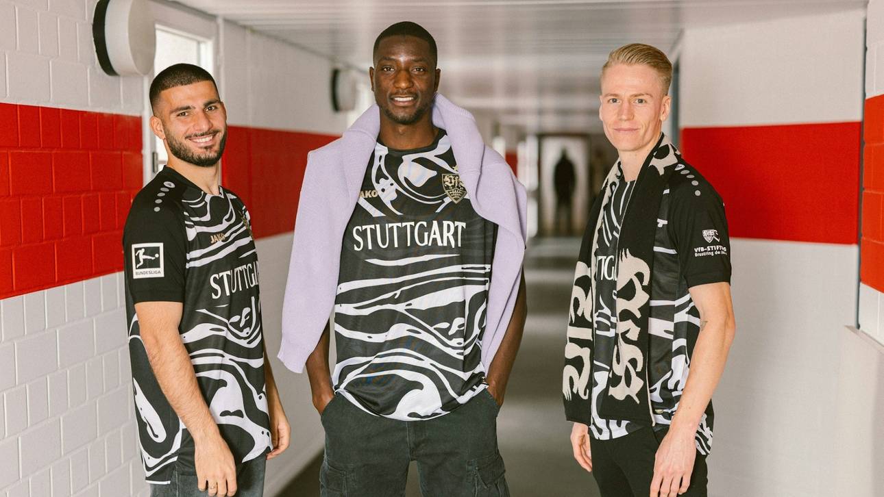 Stuttgart mit Sondertrikot