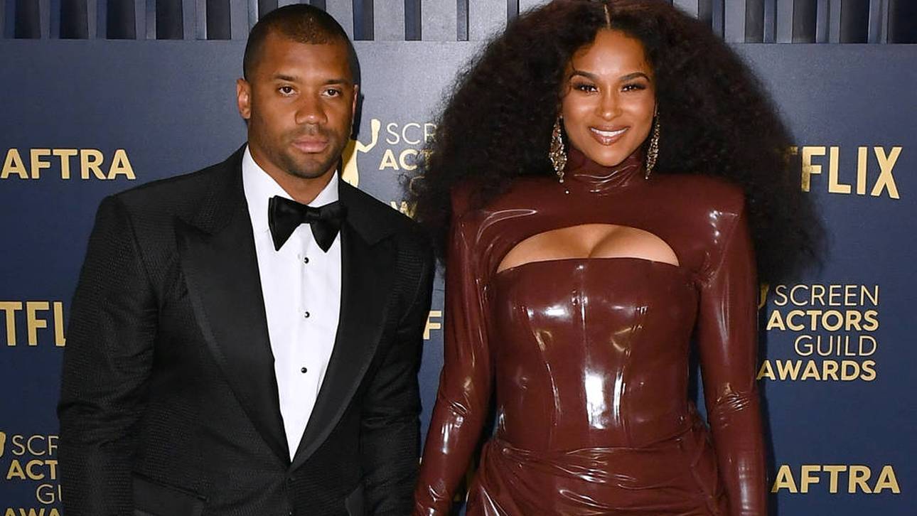 Russell Wilson und Frau Ciara bei den SAG Awards im Februar