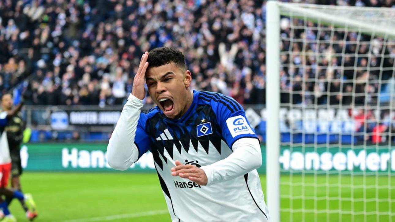 Ransford Königsdörffer ist beim HSV der Mann der Stunde
