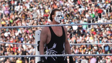 Sting bei der vergangenen WWE WrestleMania 31 im März 2015