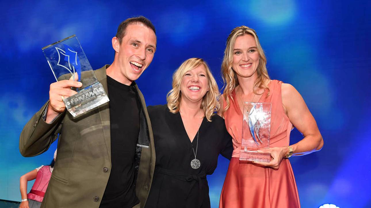 Eric Frenzel und Denise Herrmann-Wick wurden beide für ihre "herausragenden Sportkarrieren" geehrt