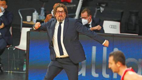Der FC Bayern um Coach Andrea Trinchieri feierte gegen Piräus den nächsten Coup in der EuroLeague
