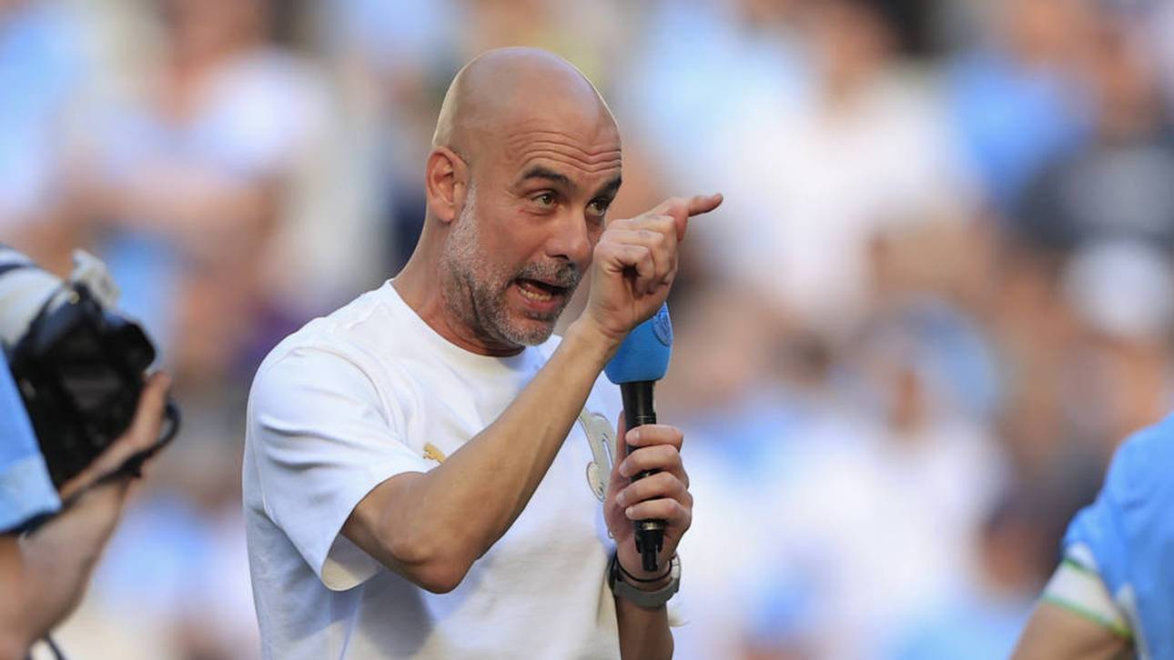 Guardiola flucht live im TV