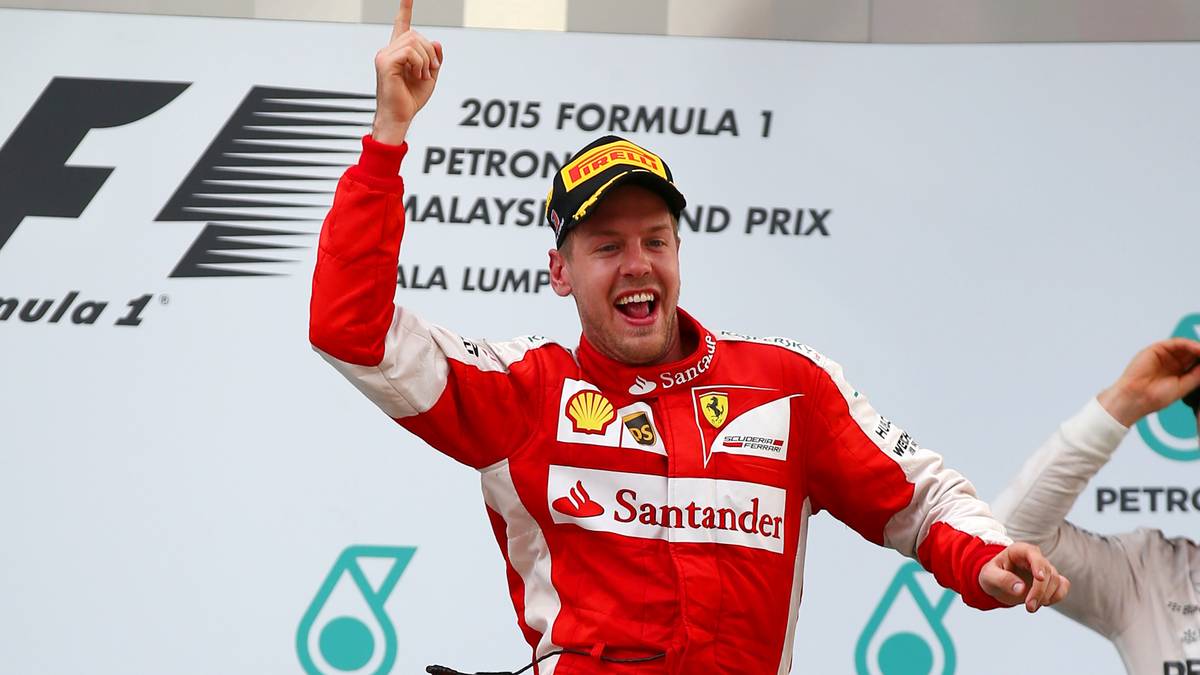 Sebastian Vettel in Malaysia