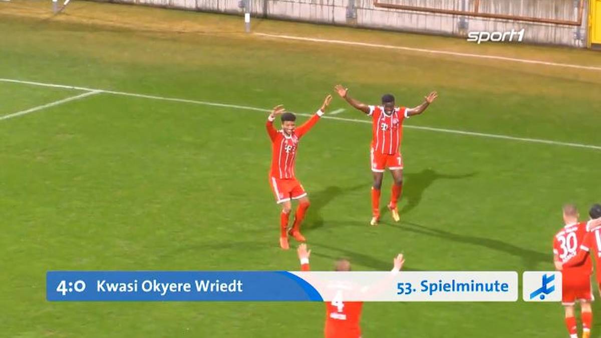 Noch wilder unterwegs war die zweite Garde des FC Bayern München. Beim Regionalliga-Spiel gegen Bayreuth kam bei vier der fünf Tore ein Jubel aus dem Videospiel