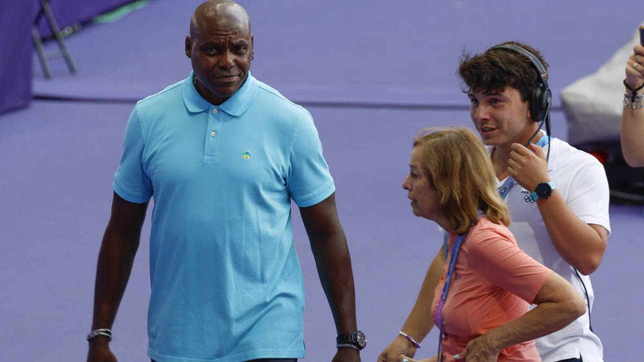 Carl Lewis war auch bei Olympia in Paris vor Ort