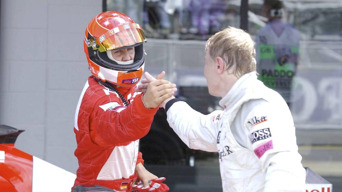 Michael Schumacher und Mika Häkkinen verband eine freundschaftliche Rivalität