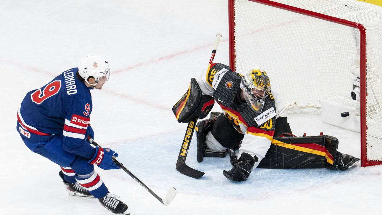 Philipp Grubauer im Duell gegen die USA
