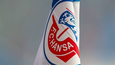 Die Flagge des F.C. Hansa Rostock