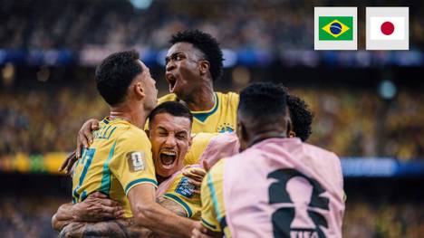 Brasilien gewinnt mit 2:1 gegen Japan und erreicht das WM-Achtelfinale. Der Siegtreffer fällt dabei in allerletzter Minute. 