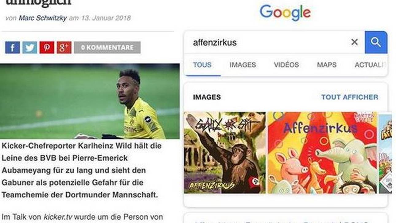 Auba verstand Google-Bild falsch