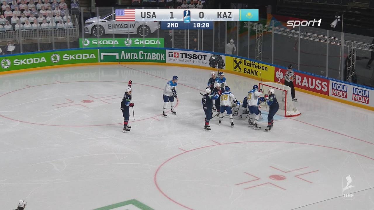 Eishockey-WM: USA - Kasachstan (3:0): Tore und Highlights im Video