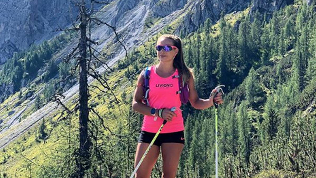 Wenn Wierer einmal nicht auf Skiern steht, ist sie in den Bergen unterwegs