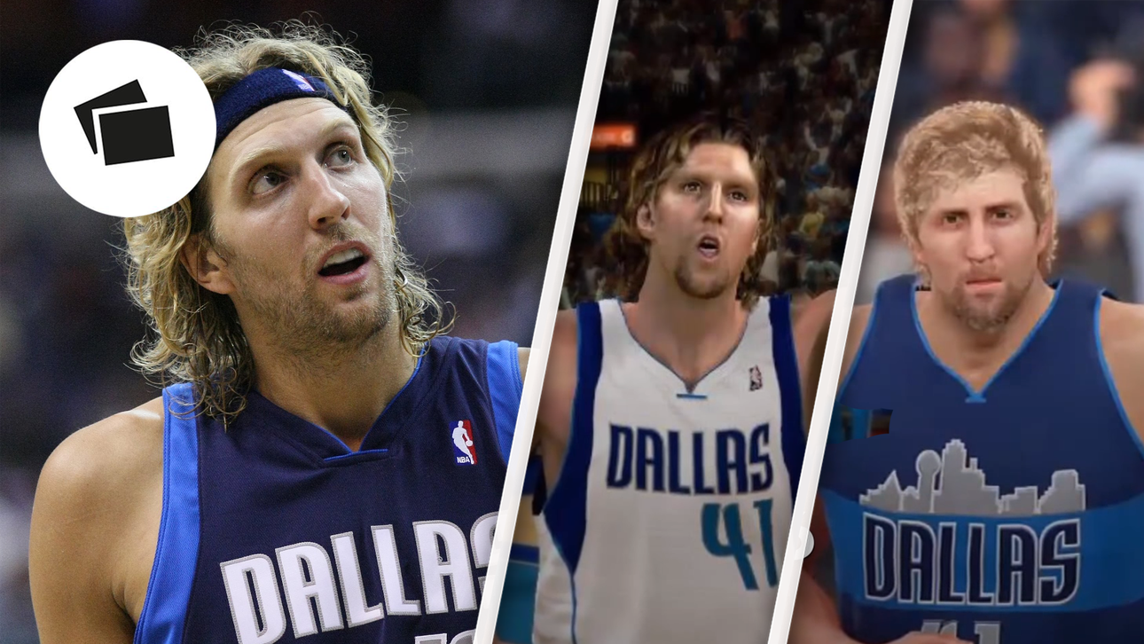 Digitaler Nowitzki im Wandel der Zeit