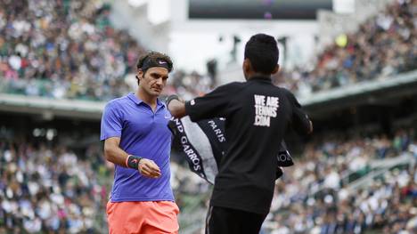 Roger Federer bei den French Open in Paris