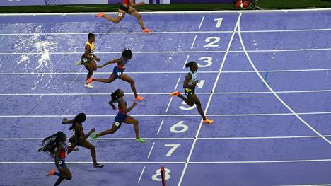 100-m-Finale der Frauen in Paris - live bei Adele