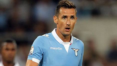 Miroslav Klose spielt seit 2011 für Lazio Rom