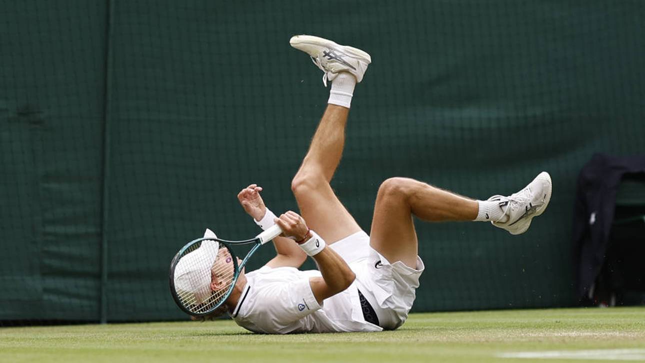 Irrer Schreckmoment bei Matchball!