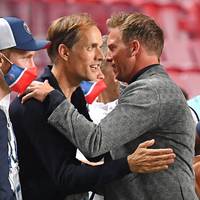 Das Bundesliga-Topspiel zwischen dem FC Bayern und RB Leipzig wird auch Bundestrainer Julian Nagelsmann besuchen. Thomas Tuchel wirkt davon allerdings wenig beeindruckt.