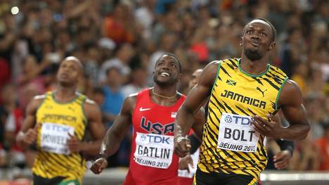 Usain Bolt vor Justin Gatlin