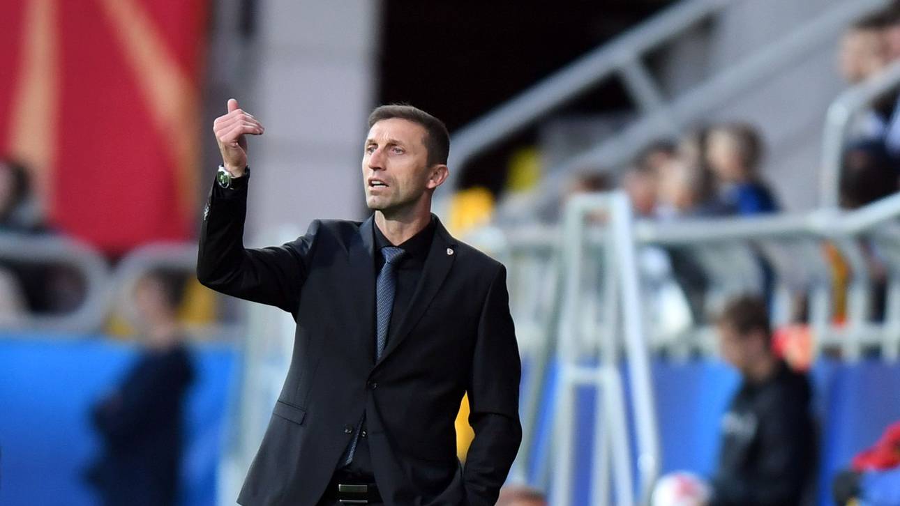 Mazedoniens U21-Trainer sieht Gelb