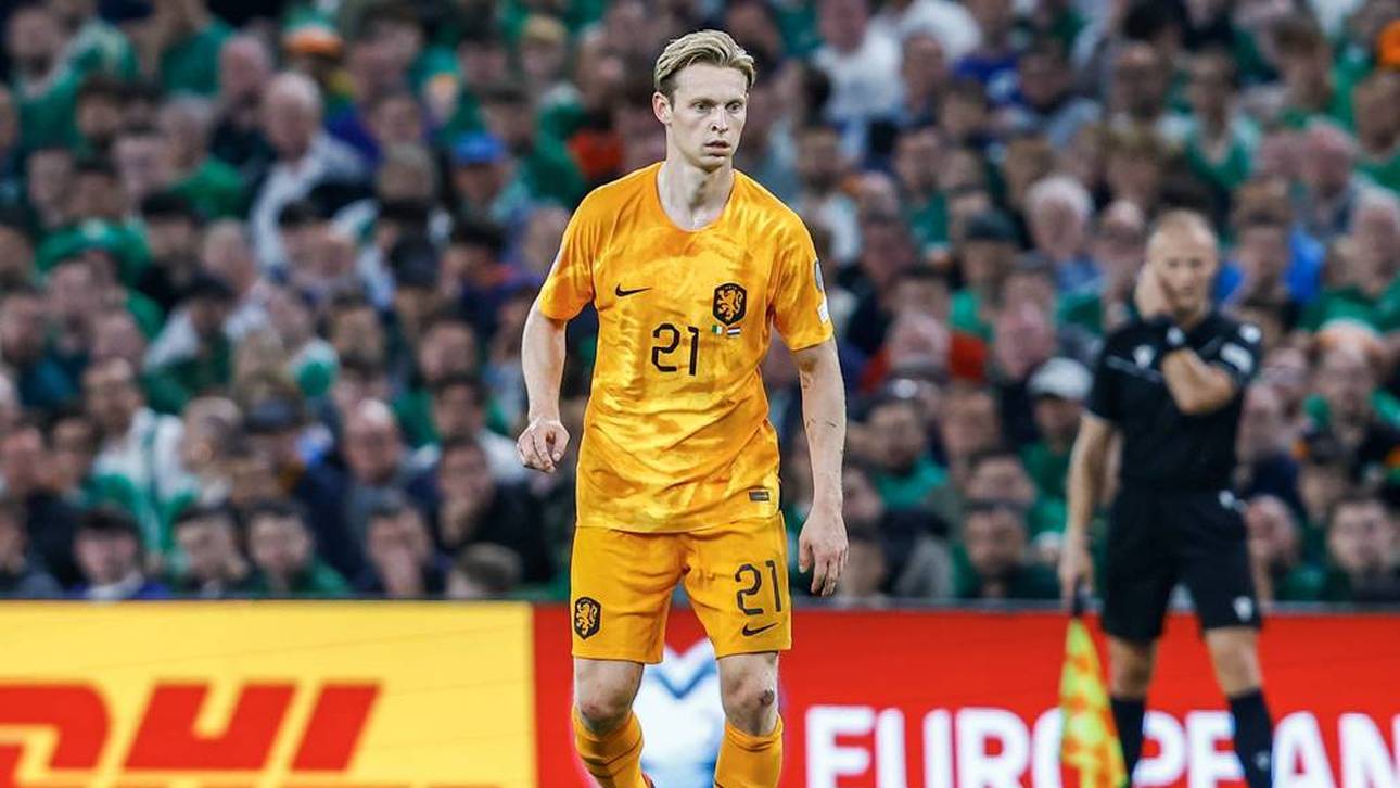 Frenkie De Jong bei einem Einsatz für die Nationalmannschaft