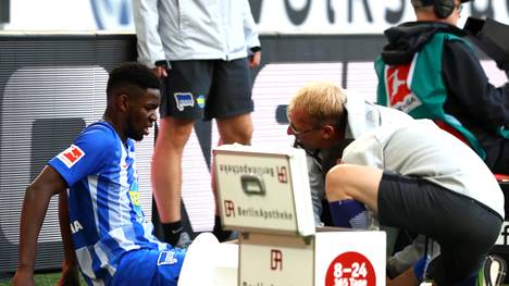 Bundesliga: Hertha BSC länger ohne Jordan Torunarigha, Hertha-Spieler Jordan Torunarigha hat sich gegen Wolfsburg verletzt