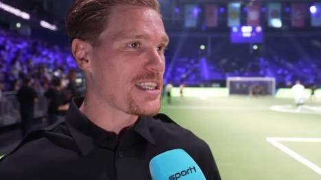 Im Rahmen der Icon League spricht Marcel Halstenberg mit SPORT1 über die Unterschiede zwischen dem Profifußball und der Icon League.