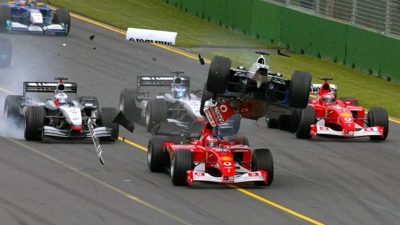 Die größten Start-Crashs der F1