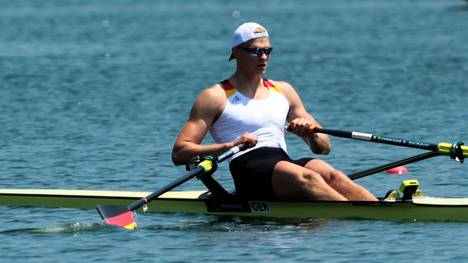 Oliver Zeidler gewinnt die Goldmedaille im Ruder-Einer bei der EM