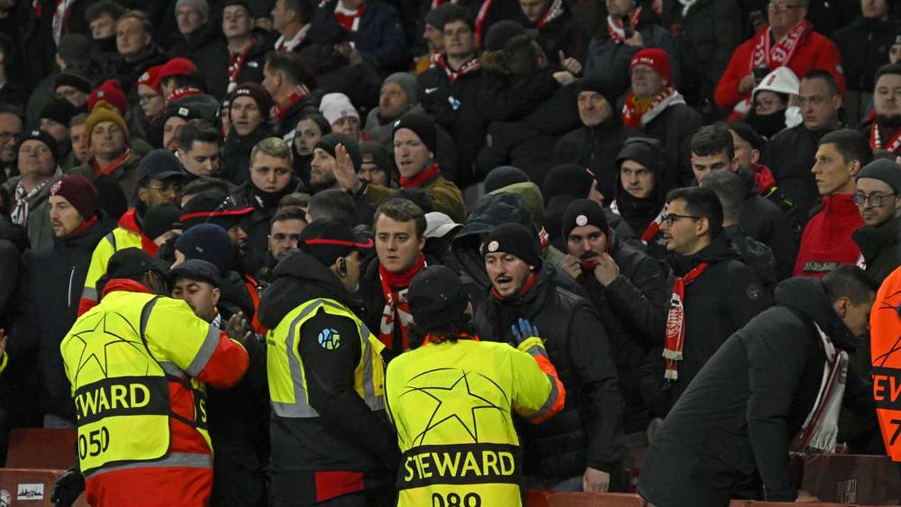 Einige Fans des FC Bayern gerieten mit Ordnern aneinander