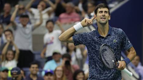 Novak Djokovic steht bei den US Open im Achtelfinale