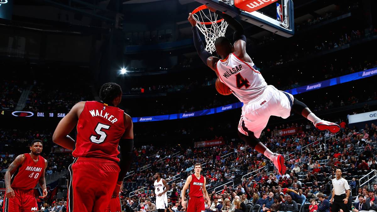 Paul Millsap lässt es dann noch richtig krachen. Atlanta putzt die Heat mit 99:86 vom Court