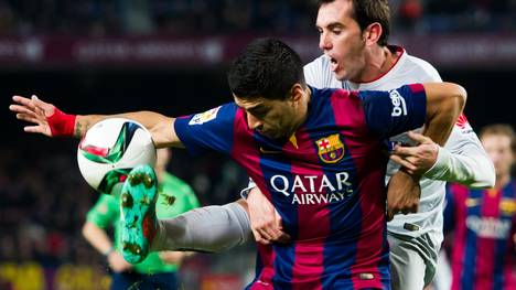 Luis Suarez vom FC Barcelona im Spiel gegen Atletico Madrid