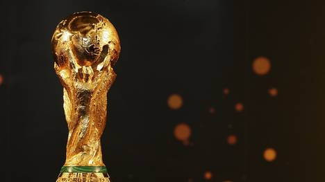 Das Objekt der Begierde: Der WM-Pokal wiegt knapp unter sieben Kilogramm