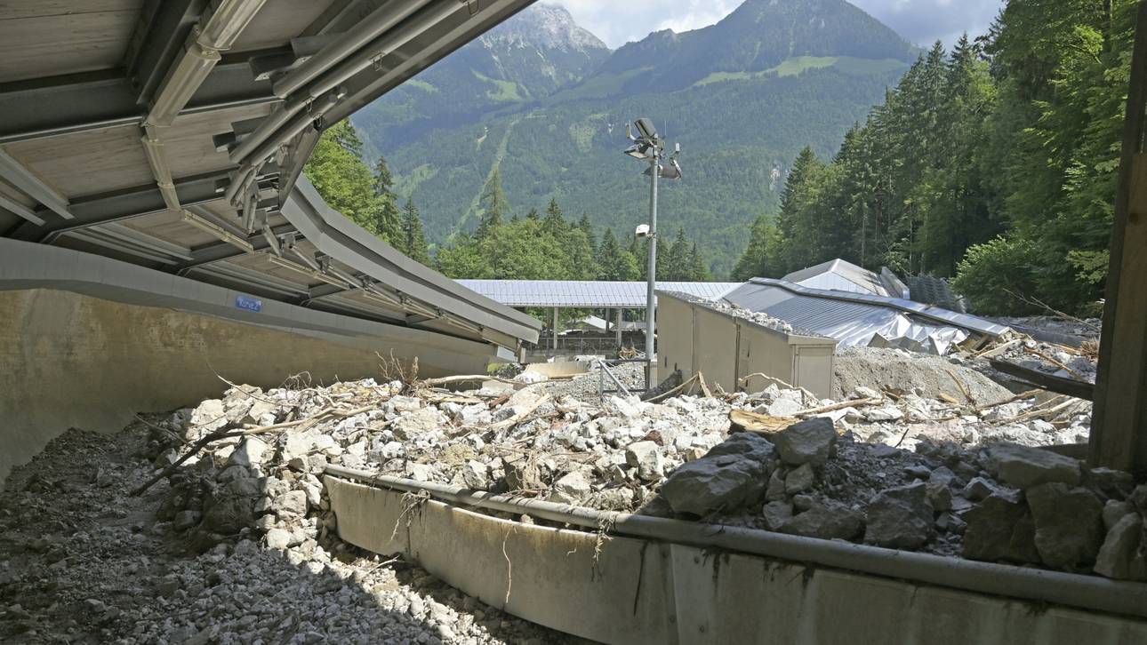 Beschädigte Bobbahn am Königssee soll repariert werden