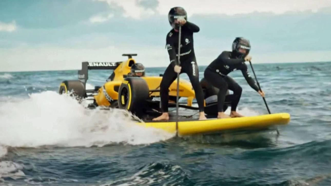 Renault präsentiert Boliden spektakulär