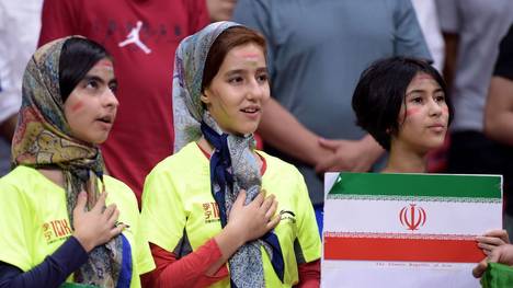 Iranische Fans bei der Basketball-WM 