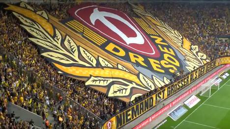 Dynamo Dresden hat den Saisonauftakt der 3. Liga mit einer phänomenalen Choreo gebührend gefeiert.