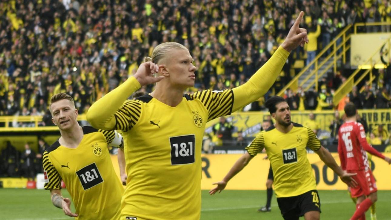 Haaland schießt BVB an die Spitze – Hertha siegt in Frankfurt