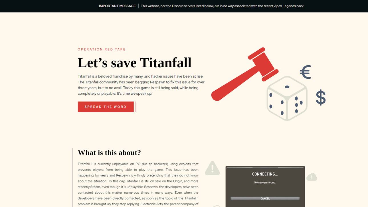 Die Rache-Aktion einiger verärgerter Titanfall-Spieler?