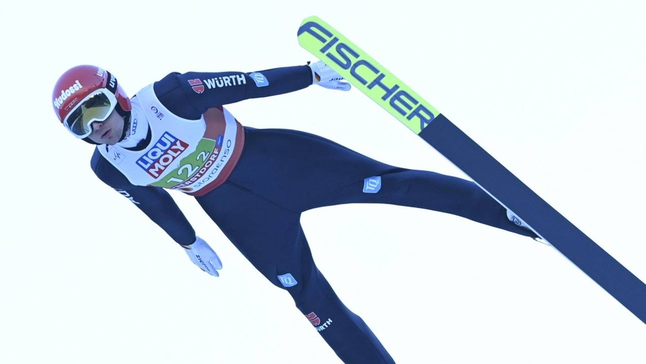 Kombination: Weber Zweiter nach dem Springen – Riiber 13.