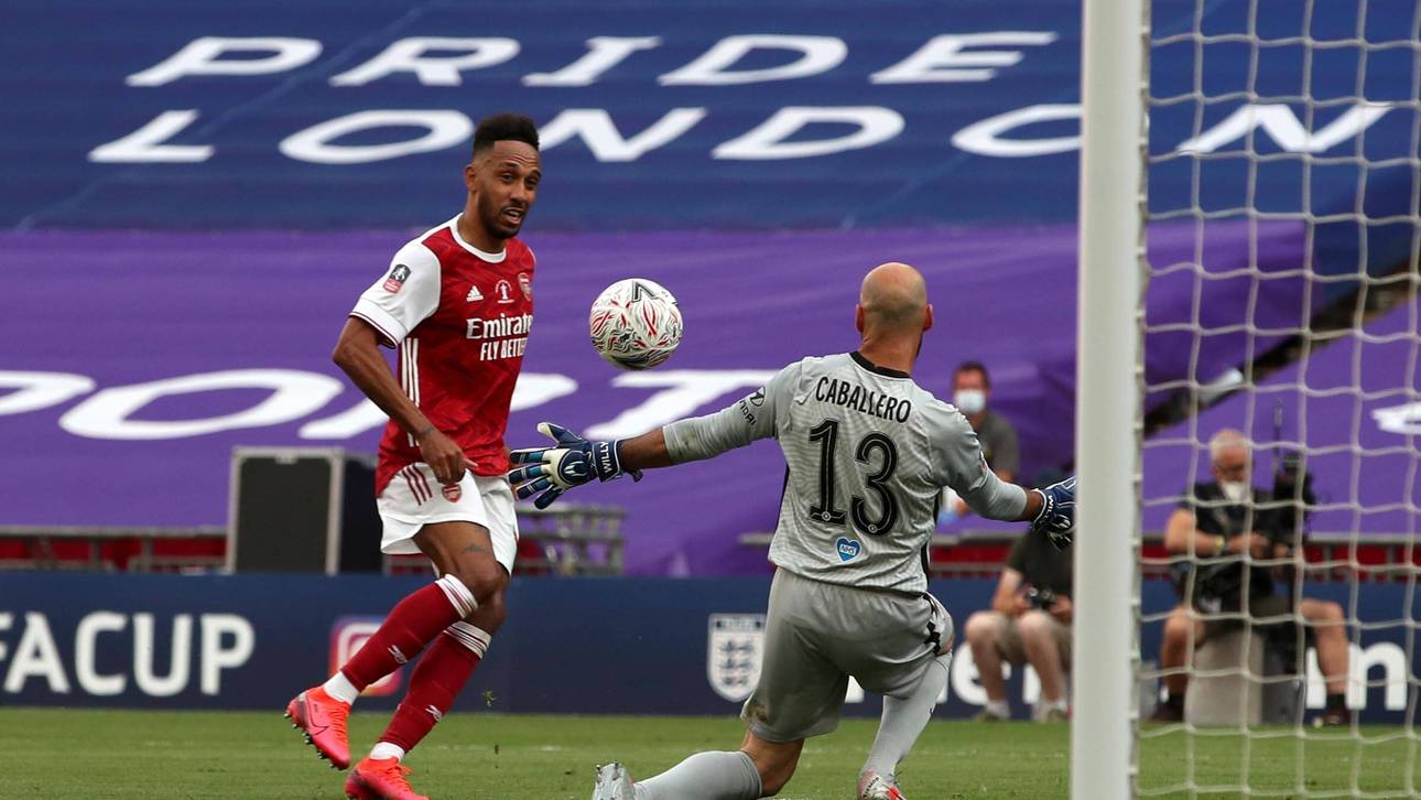 Pierre-Emerick Aubameyang vom FC Arsenal traf im FA-Cup-Finale doppelt gegen Chelsea