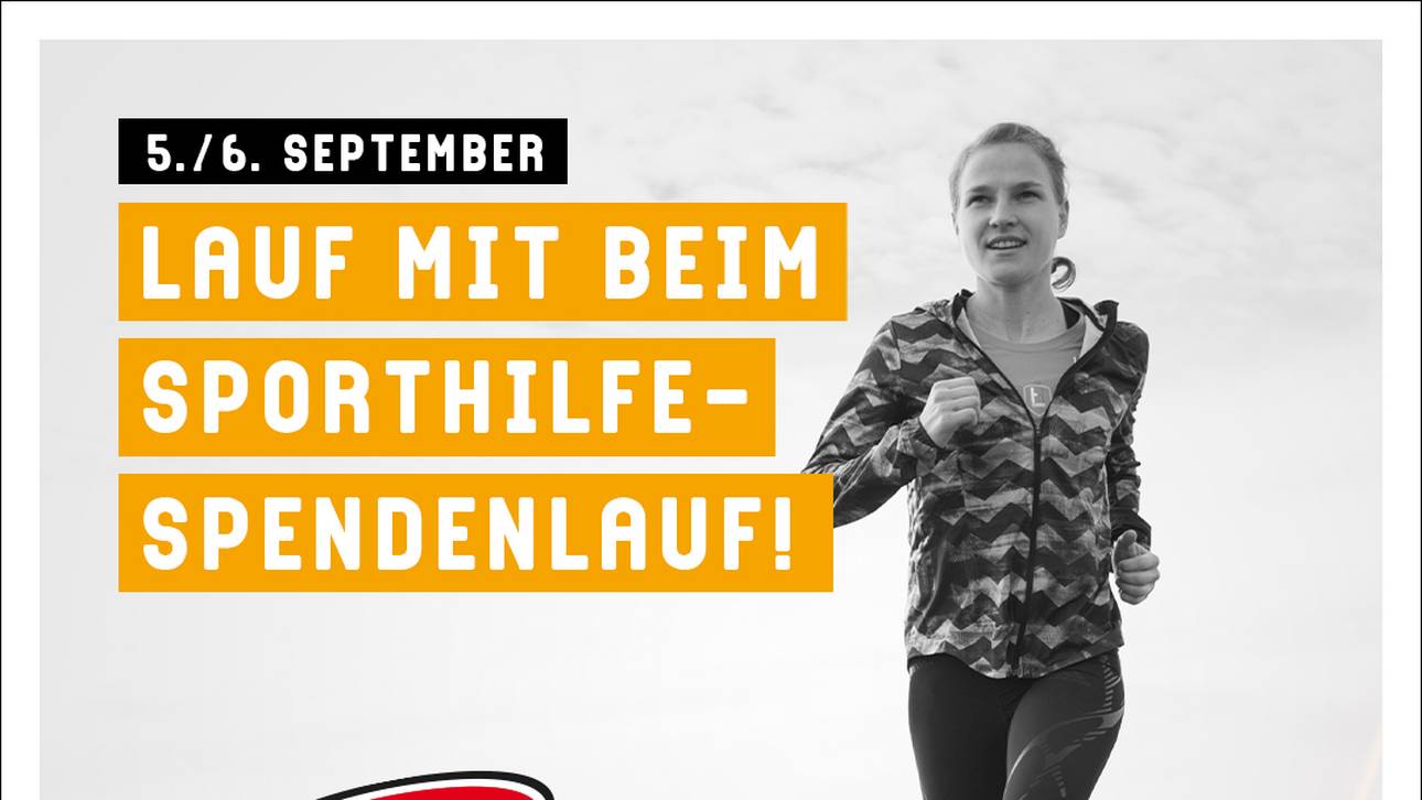 Sporthilfe ruft zum Spendenlauf auf
