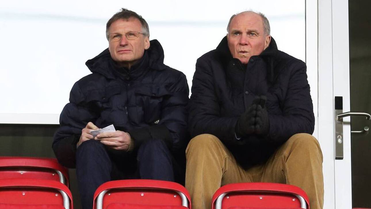Michael Reschke (l.) war von 2014 bis 2017 Technischer Direktor beim FC Bayern