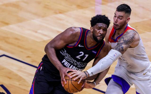 Nba Joel Embiid Von Den Philadelphia 76ers Verpasst Wurf Des Jahrhunderts