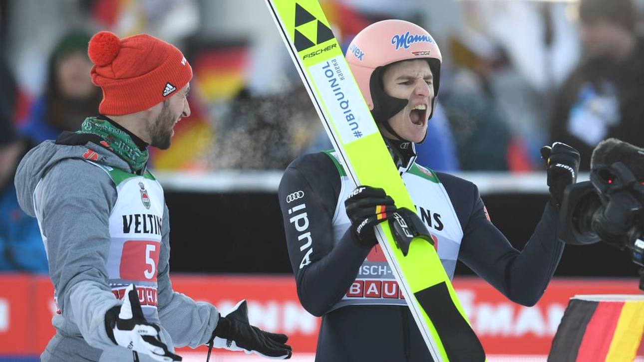 Geiger in Garmisch auf dem Podest
