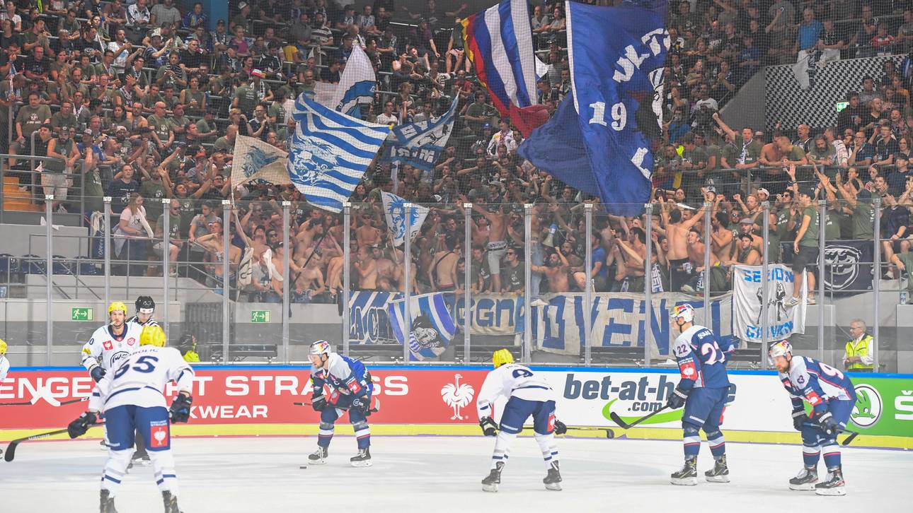 Rund 800 Fans begleiteten den HC Ambrì-Piotta zum ersten CHL-Spiel beim EHC Red Bull München