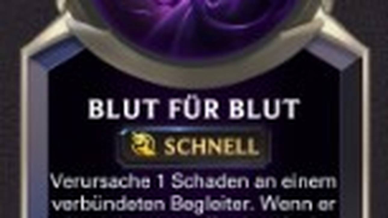 Blut für Blut